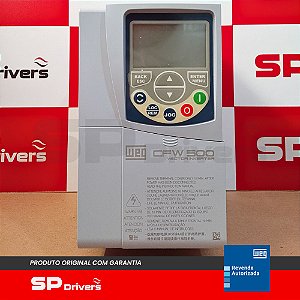 INVERSOR TRIFÁSICO 380-480V 4,3A 2CV CFW500B04P3T4DB20G2 WEG