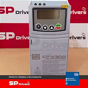 INVERSOR MONOFÁSICO 110-127V 6A 1,5CV CFW300A06P0S1NB20 WEG