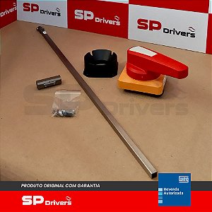 MANOPLA PARA PORTA PAINEL PLASTICO MRX RIF HSE 105 mm 600 mm VERMELHA ATE 1000V