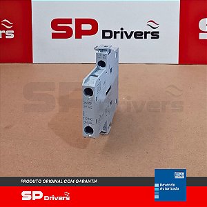 BLOCO CONTATO AUXILIAR LATERAL BLB 2NF COM PARAFUSO Ui max=660/690 Volts AZUL CONTATOR CWB9-125