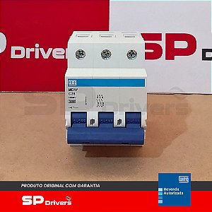 MINIDISJUNTOR TERMOMAGNETICO MDW-C 25A 3 POLOS 230/400VCA 3kA