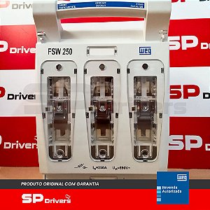 CHAVE SECCIONADORA SACA FUSIVEL FSW 250A 3 POLOS NH1 Ui=690 Volts