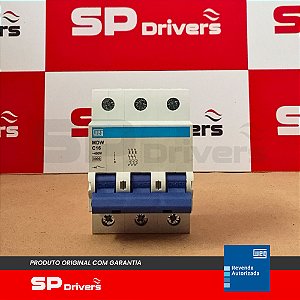 MINIDISJUNTOR TERMOMAGNETICO MDW-C 16A 3 POLOS 230/400VCA 3kA - IEC60898