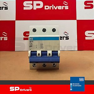 MINIDISJUNTOR TERMOMAGNETICO MDW-C 16A 3 POLOS 230/400VCA 3kA - IEC60898