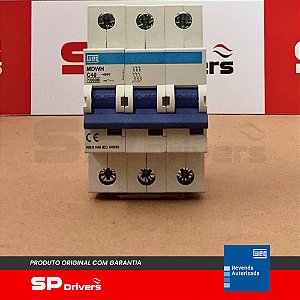 MINIDISJUNTOR TERMOMAGNETICO MDWH-C 40A 3 POLOS 230/400VCA 10kA