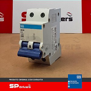 MINIDISJUNTOR TERMOMAGNETICO MDW-C4-2 4A 2 POLOS