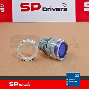 BOTÃO CEW-BFIM4-WH PULSADOR AZUL 22MM RESINA TERMOPLASTICA UI=690 VOLTS