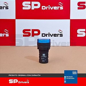 SINALEIRO CEW-SM4-E26 MONOBLOCO AZUL 22MM RESINA TERMOPLASTICA 24V 50/60HZ-CC