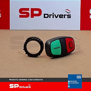 BOTÃO CSW2-BDF21IO-WH DUPLO FACEADO (IP66) PULSADOR VERDE/VERMELHO