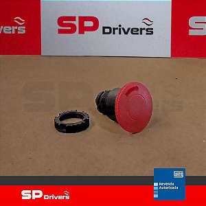 BOTÃO CSW-BCT1-WH COGUMELO COM TRAVA PADRÃO VERMELHO