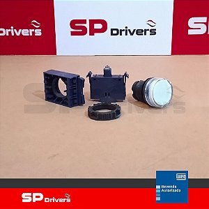 SINALEIRO CSW-SD0-FE10-3VF DIFUSO INCOLOR/BRANCO 22MM DE RESINA TERMOPLASTICA 110-130V50/60HZ-CC