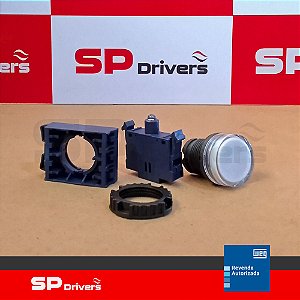 SINALEIRO CSW-SD0-FE26-3VF DIFUSO INCOLOR/BRANCO 22MM DE RESINA TERMOPLASTICA 24V 50/60HZ-CC
