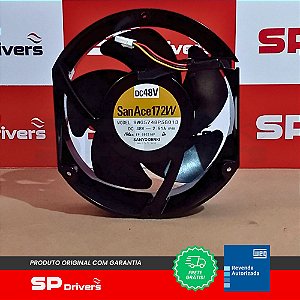 VENTILADOR AXIAL 48VCC COM CABO 60MM COM CARCACA DE 258CM² PARA DIVERSAS APLICAÇOES