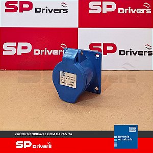 TOMADA INDUSTRIAL EMBUTIR TEWD 32 A 4P 9H 200-250 VCA/CC