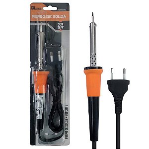 FERRO DE SOLDA PROFISSIONAL 30W - 127V COM SUPORTE - INMETRO