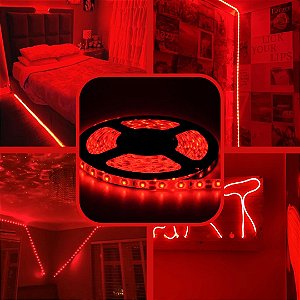 FITA LED VERMELHO 12V 5 METROS