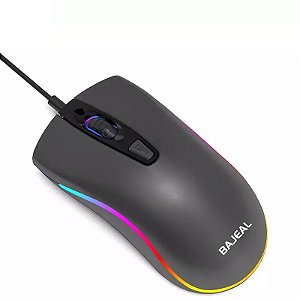 MOUSE GAMER BARATO USB COLORIDO RGB ESCRITÓRIO DPI AJUSTÁVEL