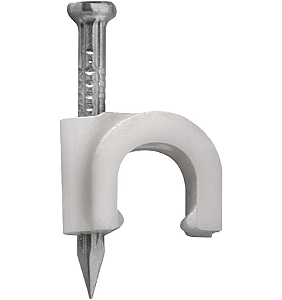 FIXA CABO 8MM PARA RG6 BRANCO