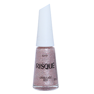 Esmalte Glitter Granulado Rose - Risque