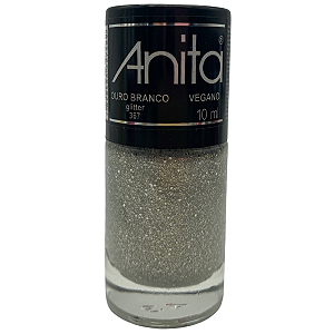 Esmalte Ouro Branco Glitter - Anita