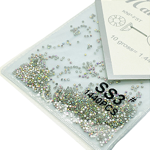 Cristais tipo Swarovski com 1440pcs - SS3 - Furtacor