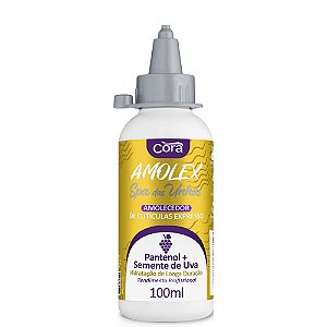 Amolex - Amolecedor de Cutículas Pantenol + Semente de Uva com 100ml - Cora