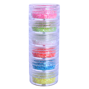 Torre de Glitter 6 cores Flocado