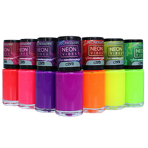 Coleção Neon Vibes - 7 Esmaltes - Cora