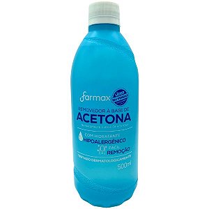 Removedor de Esmalte a Base de Acetona 500ml - Farmax