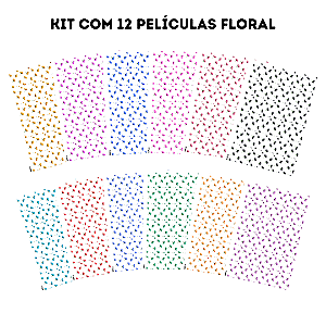 Kit com 12 Películas Florais - Talita Cardozo