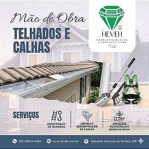 Telhados e Calhas (Mão de Obra)
