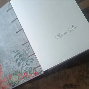 Caderno com costura exposta| Diário ou colagens | Não pautado