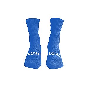 Meia Antiderrapante Azul Difai