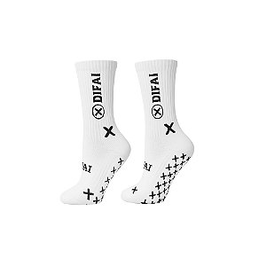 Meia Antiderrapante Branca Difai