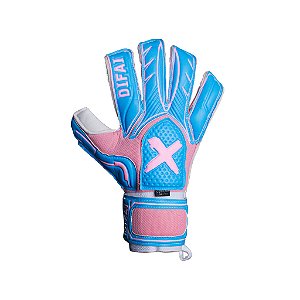 Luva Difai Jump Azul e Rosa