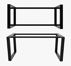 MESA COM TRAVESSAS LATERAIS