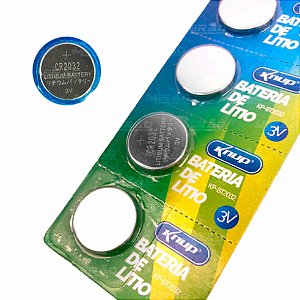 Bateria 3v lithium cartela com 5 unidades - kp-bt2032
