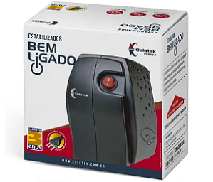 Estabilizador Bem Ligado Mono ES-300VA-M Preto