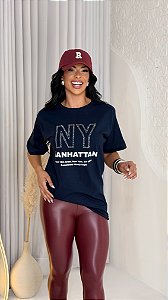 MAX TSHIRT FEMININA  ALGODÃO NY STRASS / PRETA