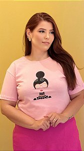 TSHIRT PLUS SIZE FEMININA MENINA / ROSE BEBE