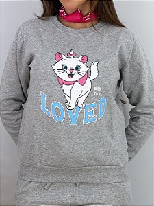 CONJUNTO MOLETOM COMFORT GATINHA MARRIE / MESCLA