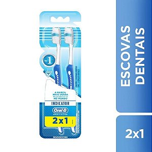 Escova Dental Oral - B Indicator 40 Macia Com 2 Unidades