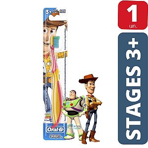 Escova Dental Infantil Oral - B Stages Toy Story 3+ Macia