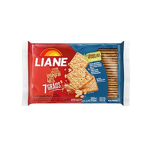 Biscoito Cream Cracker Integral 7 Grãos Sem Lactose 330 Gramas - Liane
