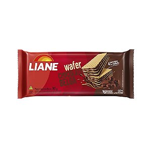 Biscoito Wafer Chocolate Belga Sem Lactose 90 Gramas - Liane