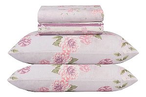 Jogo de Cama Casal Duplo 4 Peças Holda Linha Realce Premium 140 Fios - Sultan