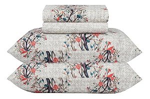 Jogo de Cama Casal Duplo 4 Peças Finn Linha Realce Premium 140 Fios - Sultan