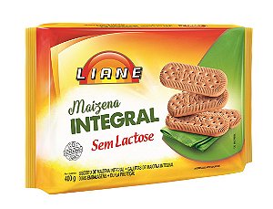 Biscoito de Maizena Integral Sem Lactose 400 Gramas - Liane