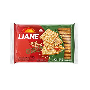 Biscoito Cream Cracker Gergelim Sem Lactose Liane 330g
