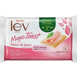 Torrada Integral Lev Magic Toast Peito De Peru 130g Marilan